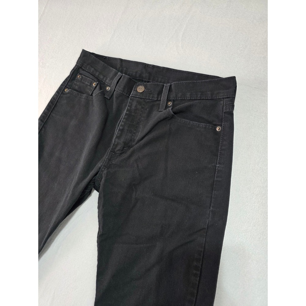 Levis 513 Slim Straight Black Denim Jeans Mens 30x30 00513-0690